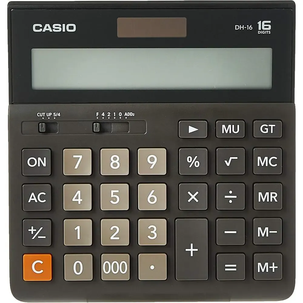 ماشین حساب کاسیو DH-16-BK 1 ماشین حساب کاسیو DH-16-BK
