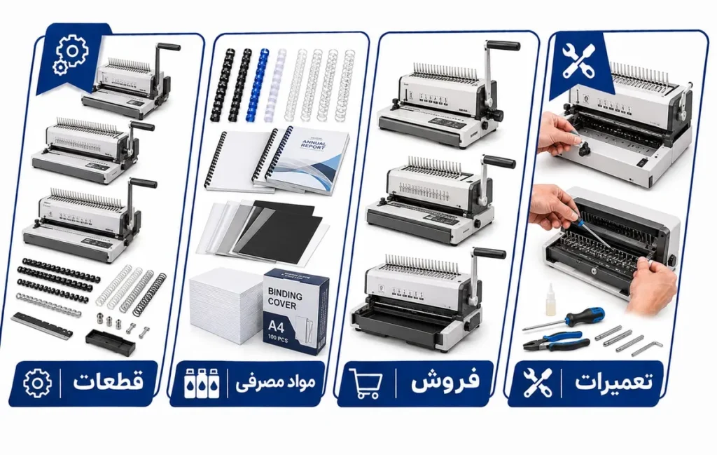 دستگاه صحافی پلاستیکی 13 دستگاه صحافی پلاستیکی