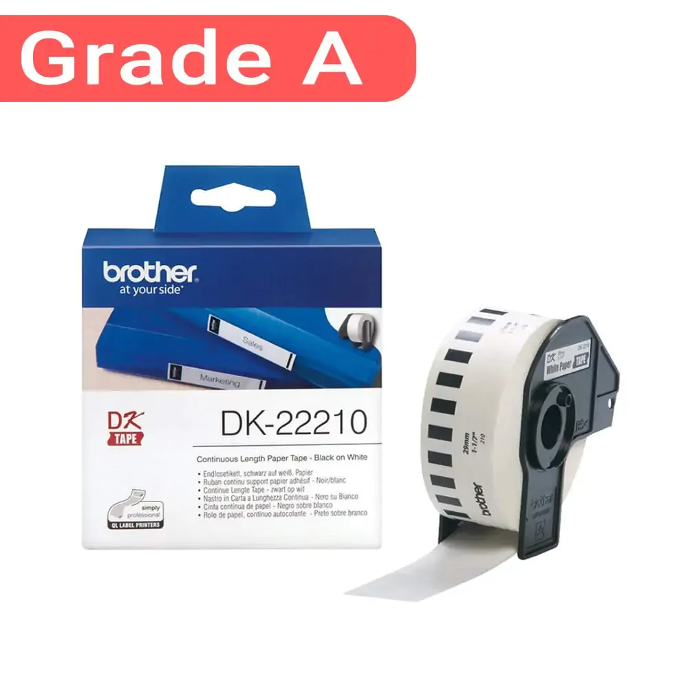 برچسب پرینتر لیبل زن برادر DK22210 غیر اورجینال 1 برچسب پرینتر لیبل زن برادر DK22210 غیر اورجینال