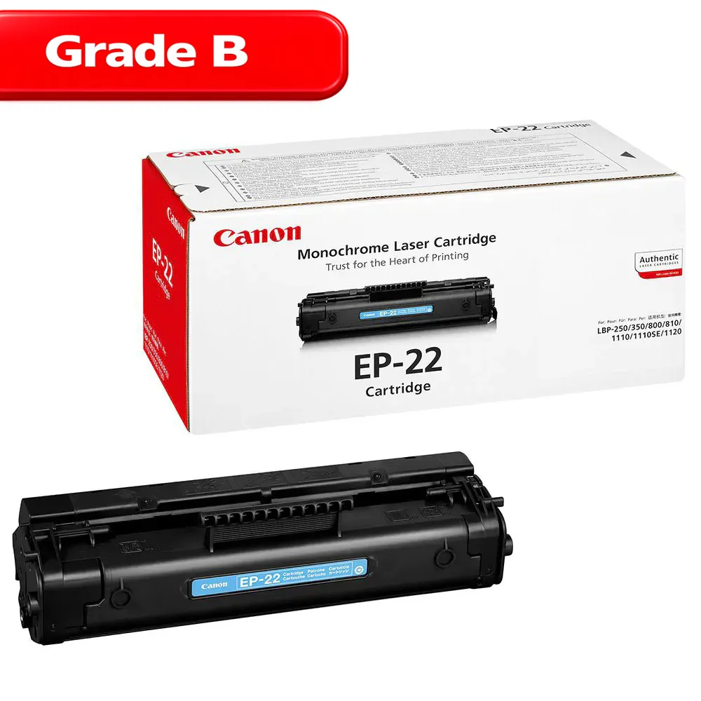 کارتریج تونر رنگ مشکی کانن Canon EP-22(Grade B) 1 کارتریج تونر رنگ مشکی کانن Canon EP-22(Grade B)