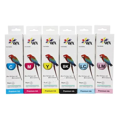 ست 6 رنگ جوهر پرینتر سابلیمیشن اپسون WOX Sublimation ink 100ml
