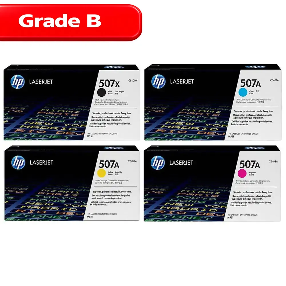 کارتریج اچ پی ست چهار رنگ HP 507B 1 کارتریج اچ پی ست چهار رنگ HP 507B