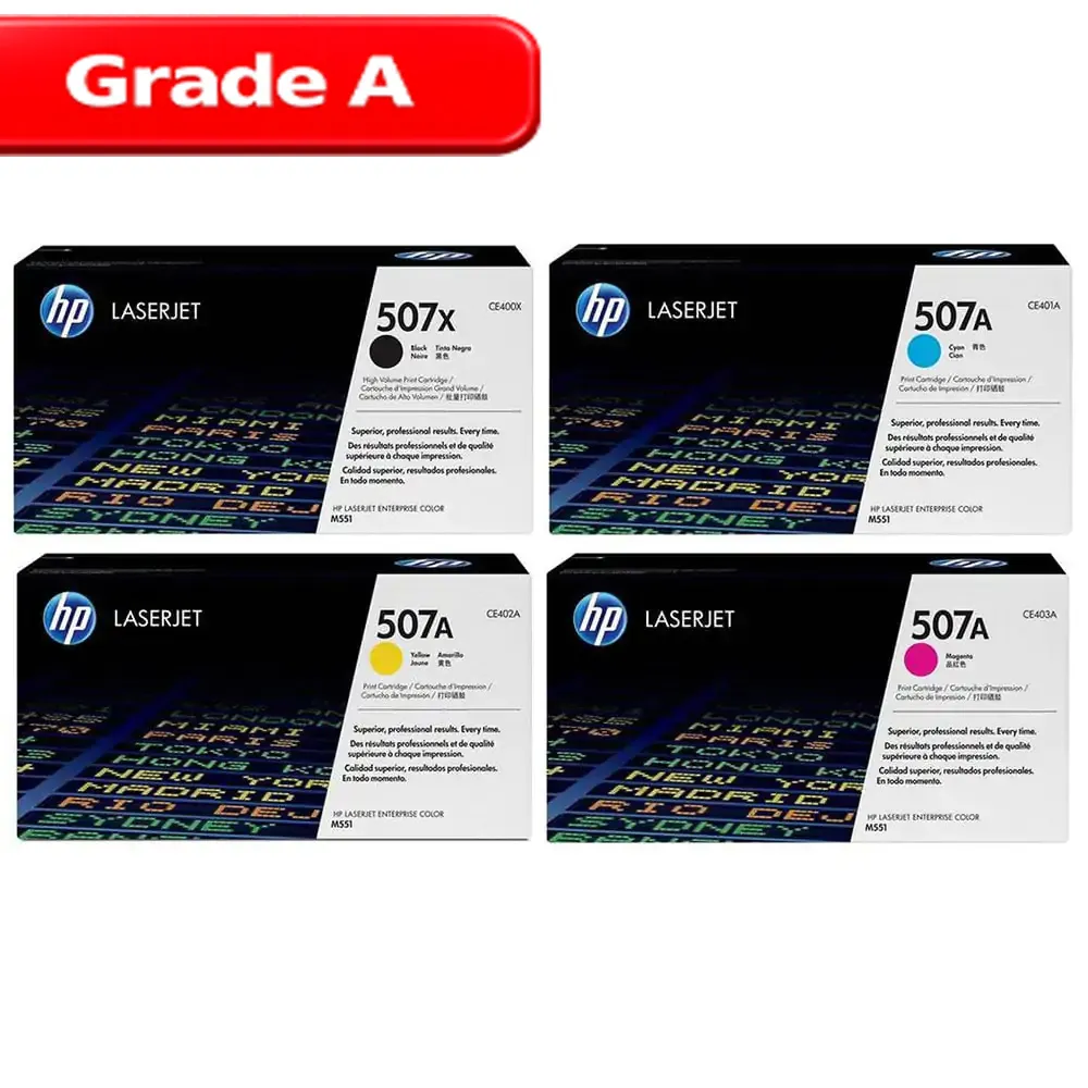 کارتریج اچ پی ست چهار رنگ HP 507A 1 کارتریج اچ پی ست چهار رنگ HP 507A
