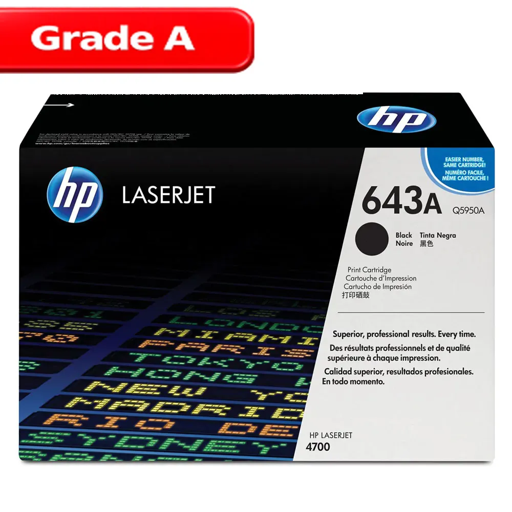 کارتریج اچ پی رنگ مشکی HP 643A 1 کارتریج اچ پی رنگ مشکی HP 643A