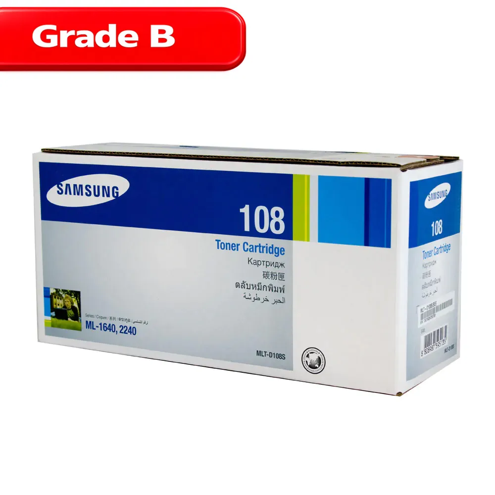 کارتریج تونر مشکی سامسونگ Samsung MLT-D108S (Grade B) 1 کارتریج تونر مشکی سامسونگ Samsung MLT-D108S (Grade B)