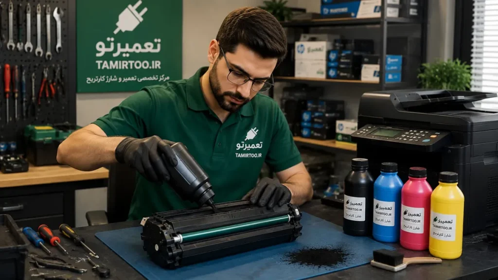 شارژ کارتریج دستگاه