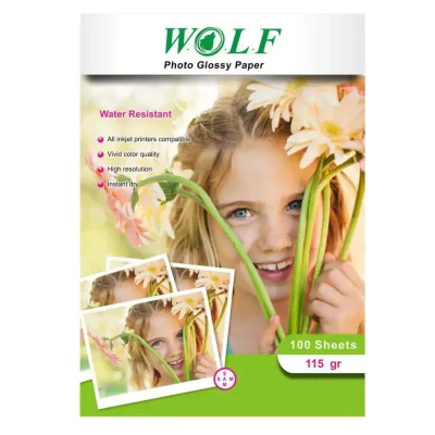 کاغذ عکس A3 براق 115 گرمی – 100 برگی WOLF